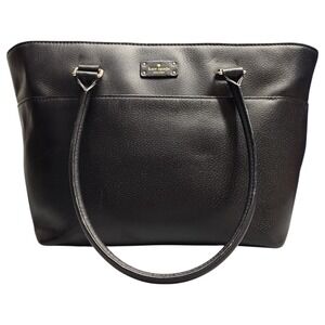Kate Spade Grove Street Margareta Double Handle Tote Bag Womens Black Leather